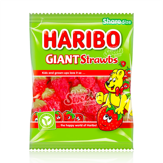 Haribo GIANT STRAWBS 140g (UK)