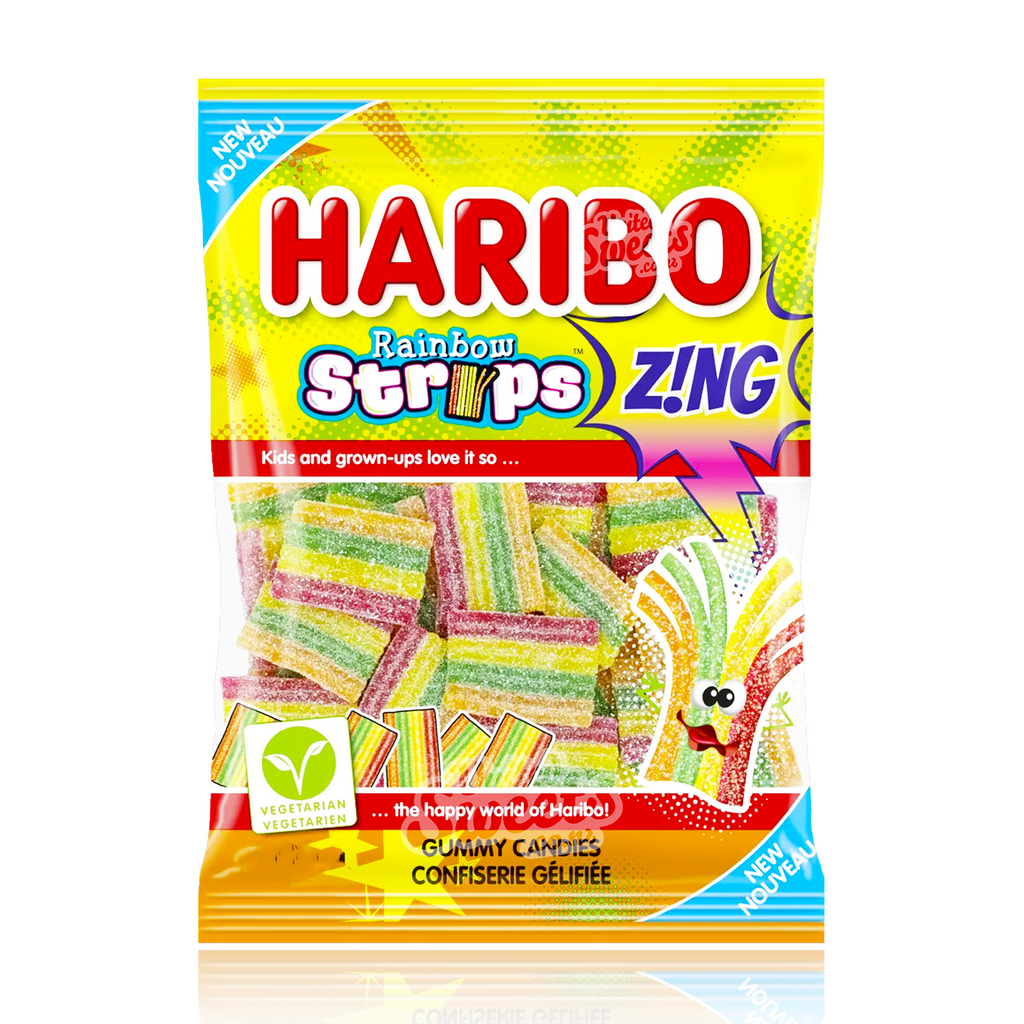 Haribo Rainbow Strips ZING 130g (UK)