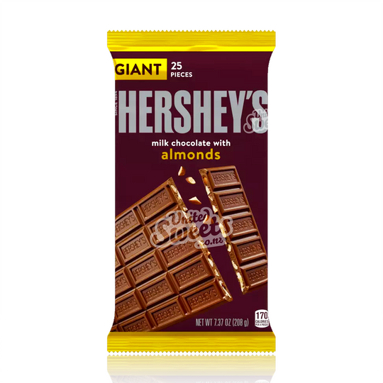 Hershey's Giant Milk Chocolate ALMONDS 208g