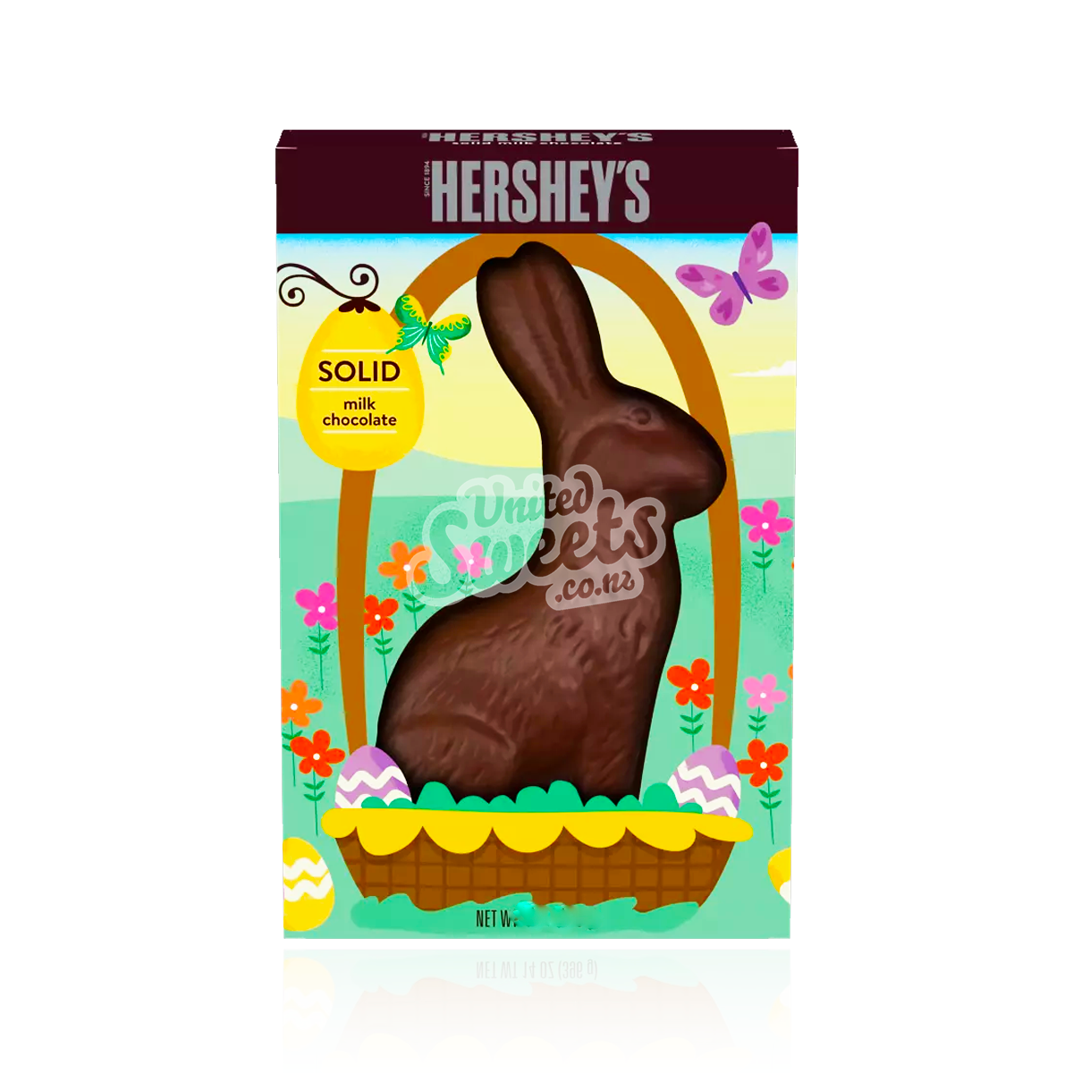 Hershey's Solid Milk Chocolate Bunny 141g (BB: 04/2024) – United Sweets