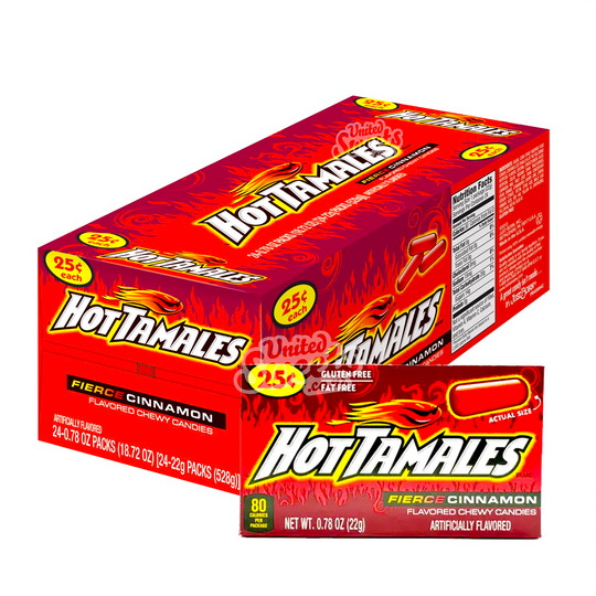Hot Tamales Fierce Cinnamon MINI 24pk (24x22g)