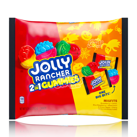 Jolly Rancher Gummies Misfits 2-in-1 Fruit Bag 262g