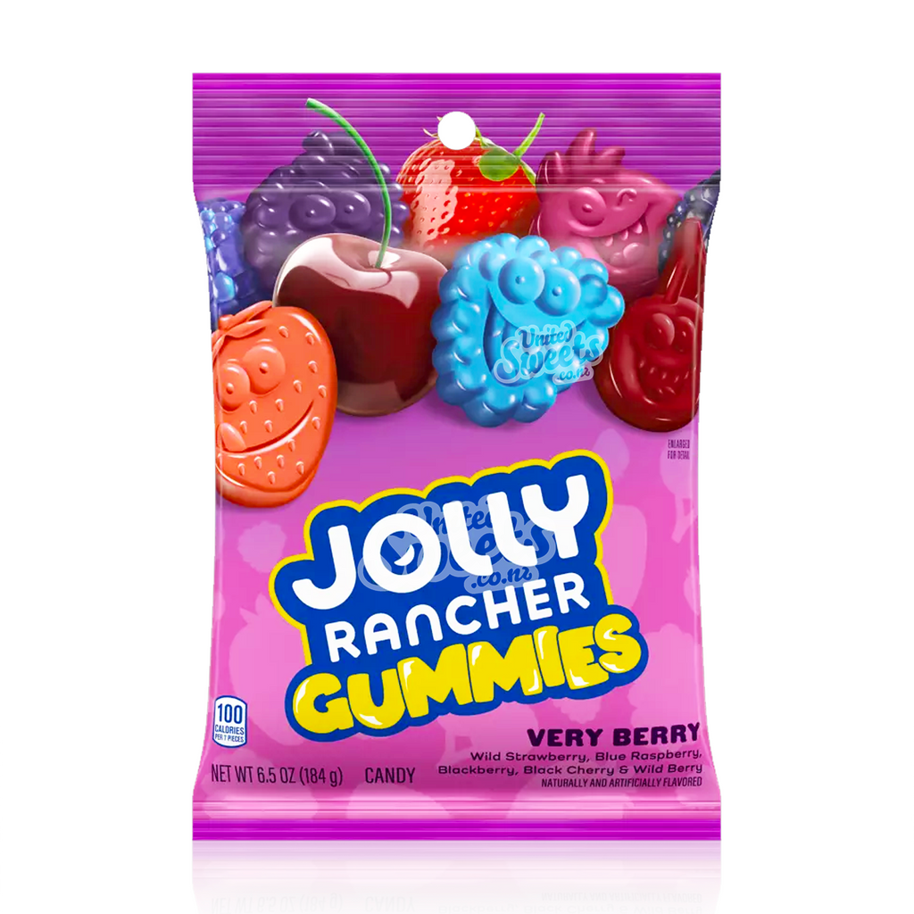 Jolly Rancher Gummies Very Berry Peg Bag 184g