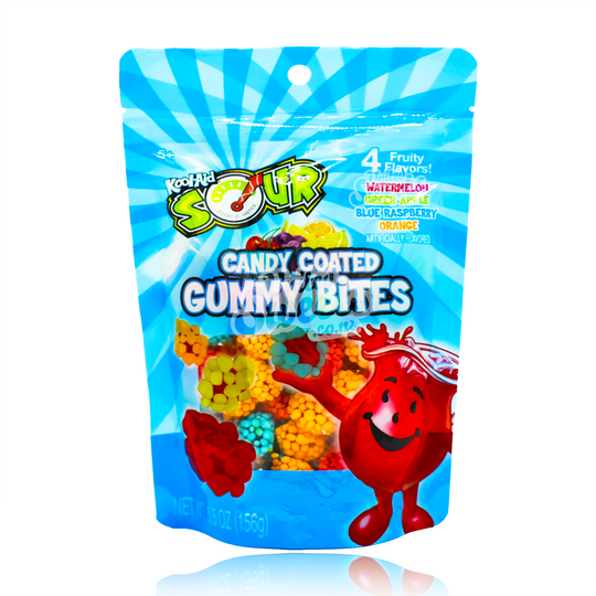 Kool-Aid CANDY COATED SOUR Gummy Bites 156g (BEST BEFORE:19/04/2025)