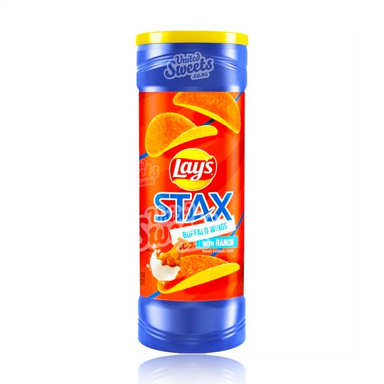 Lays Stax Buffalo Wings With Ranch 156g (BEST BEFORE: 25/02/2025)