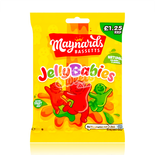 Maynards Bassetts Jelly Babies 130g (UK Made) BEST BEFORE: 02/2025
