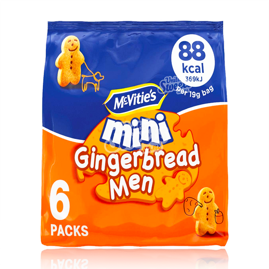 McVities Mini Gingerbread Men Pack of 6 (114g) UK Made