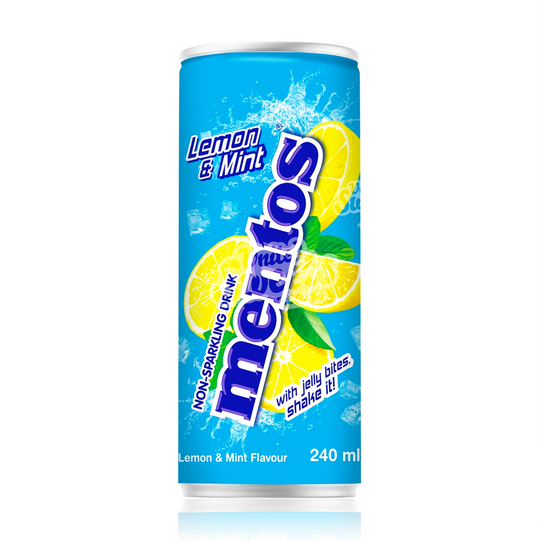 Mentos Sodas Lemon & Mint 240ml-DATED (BEST BEFORE: 11/11/2024)
