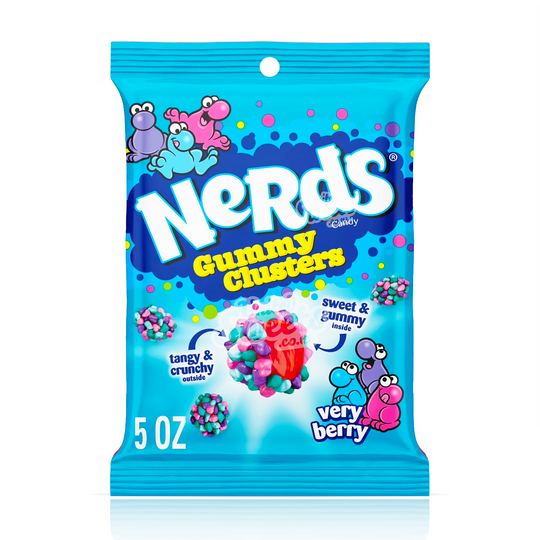 Nerds VERY BERRY Gummy Clusters Bag 141g (MADE IN USA)