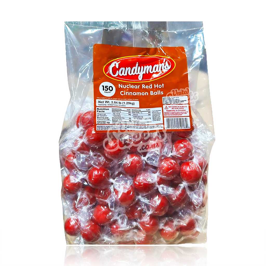 Candyman's Nuclear Red Hot Cinnamon Balls XXL 150ct 1.29kg