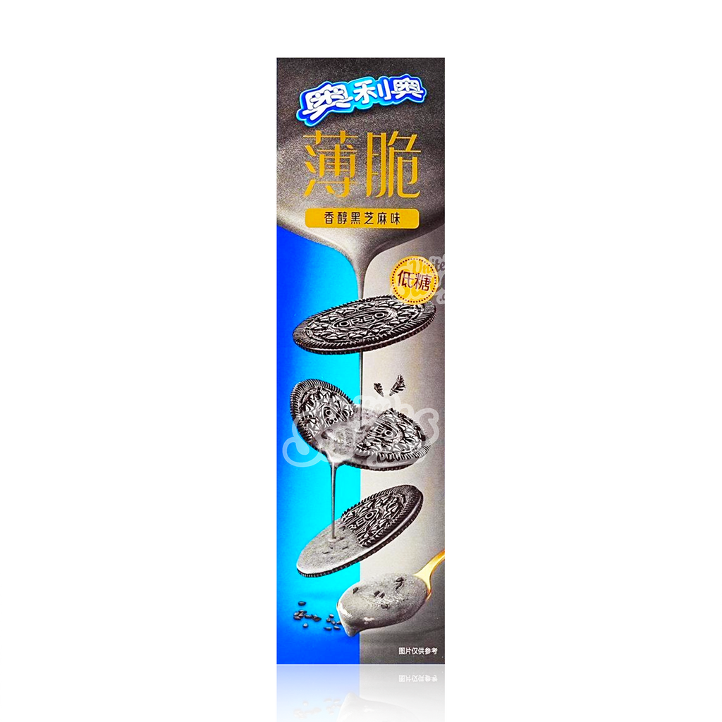 Oreo Thins Black Sesame  Zero Sugar 62g (Made in China)
