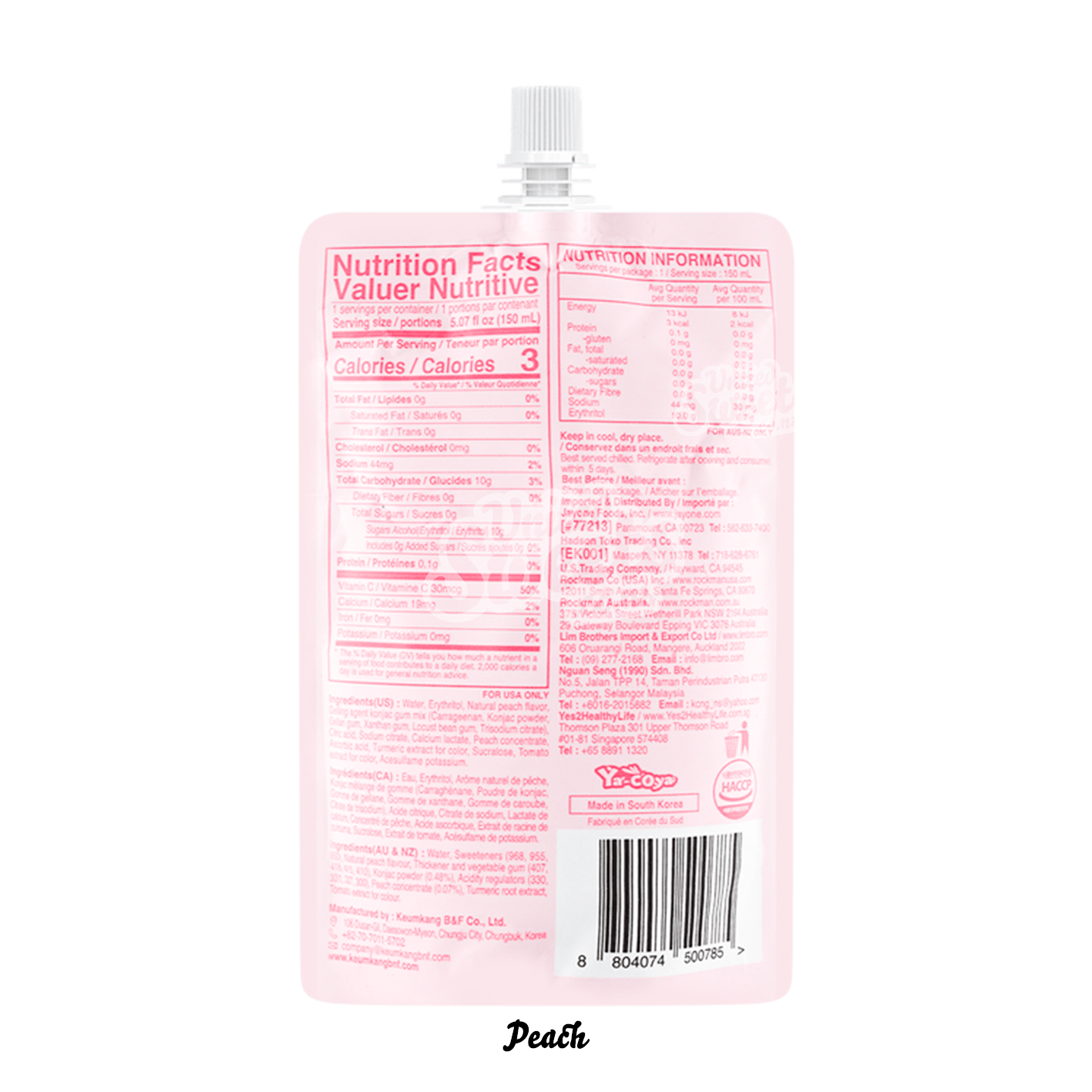 Jelly B Konjac Drinkable Jelly Assorted Flavours (Korea Made) – United ...