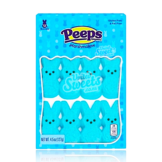 Peeps Marshmallows BLUE Bunnies 12pk