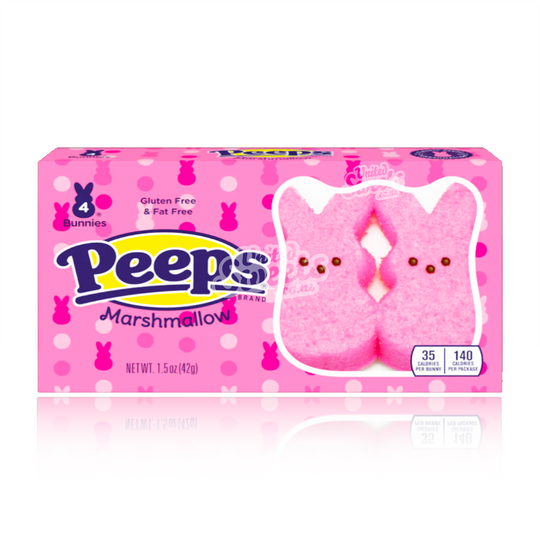 Peeps Marshmallow PINK Bunnies 4pk