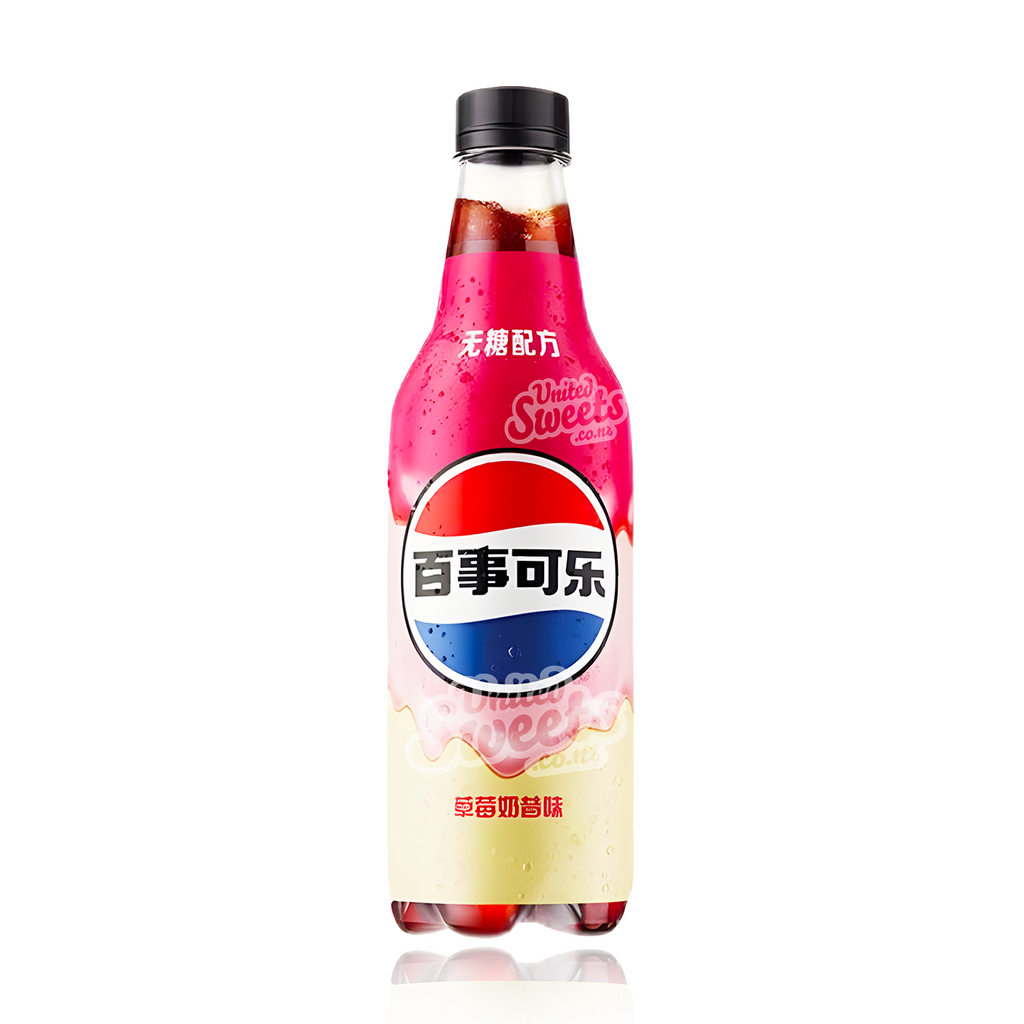 Pepsi Coke Strawberry Milkshake Zero Sugar (China) 500ml