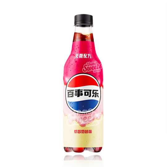 Pepsi Coke Strawberry Milkshake Zero Sugar (China) 500ml