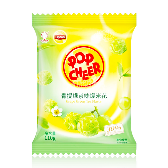 Pop Cheer Lipton Grape Green Tea Flavor Popcorn 110g (China)