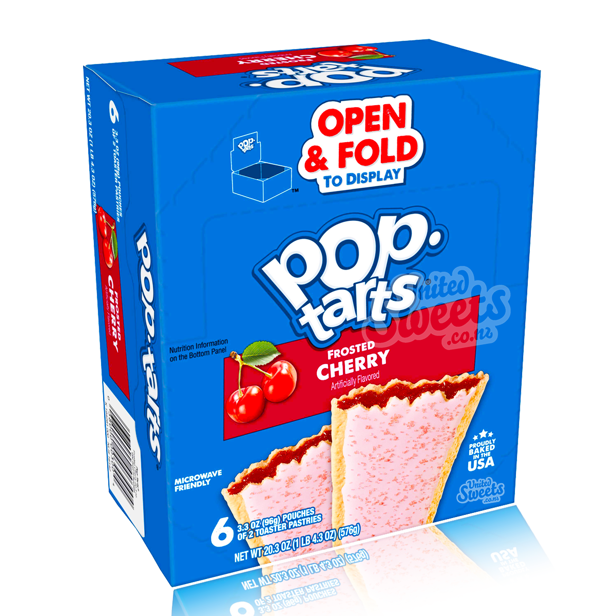 Normal Poptards Poptarts Frosted Cherry 6 Pack – United Sweets