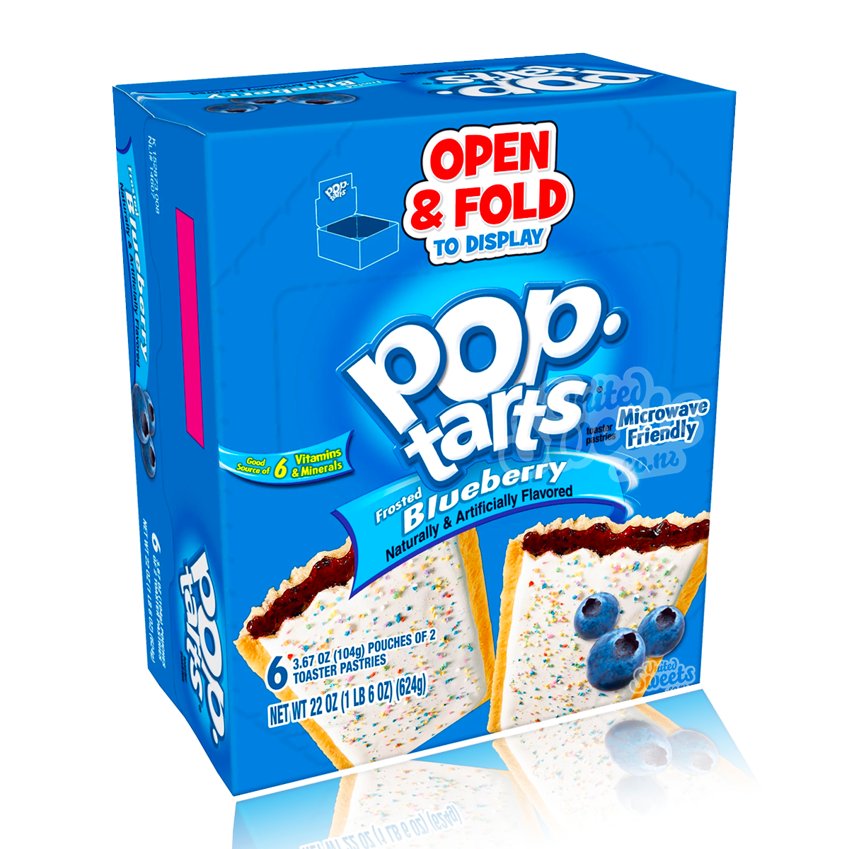 Normal Poptards Poptarts Frosted Blueberry 6 Pack – United Sweets
