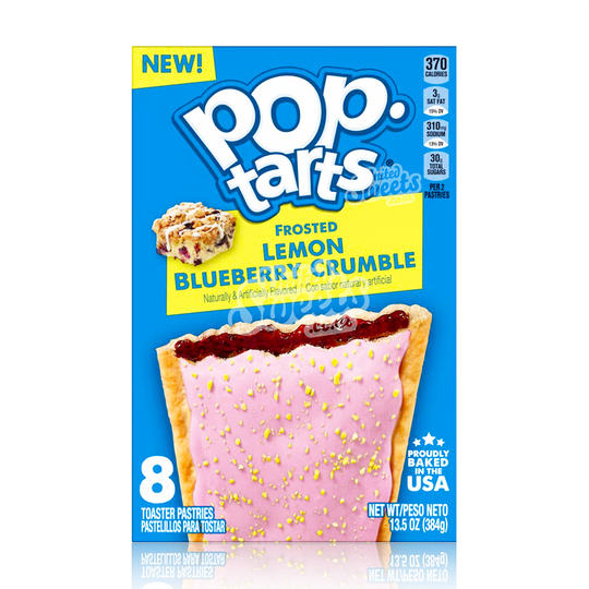 Poptarts Frosted Lemon Blueberry Crumble 4 Pack