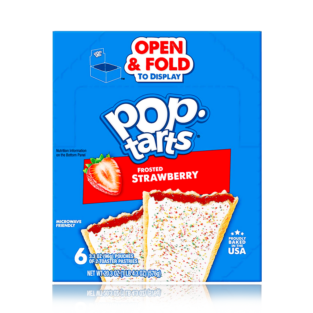 Poptarts Frosted Strawberry 6 Pack - DATED