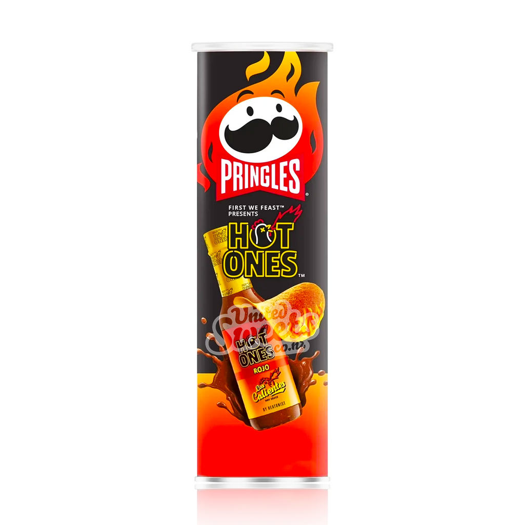 Pringles Hot Ones Los Calientes Rojo 156g (USA Made)