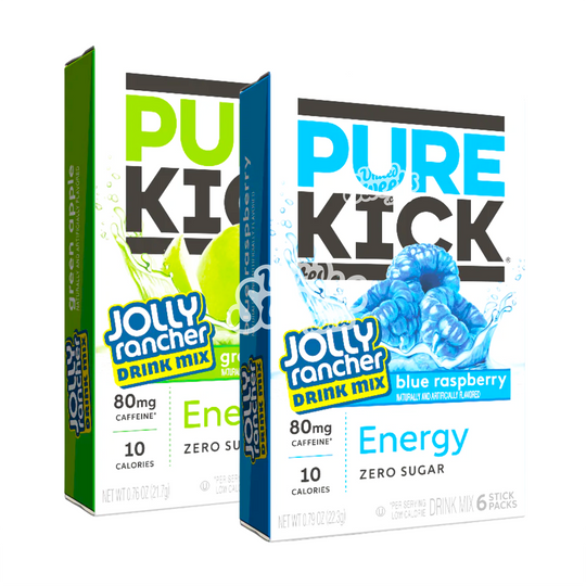 Pure Kick + Jolly Rancher Drink Mix Zero Sugar 6 Stick Packs 22.3g