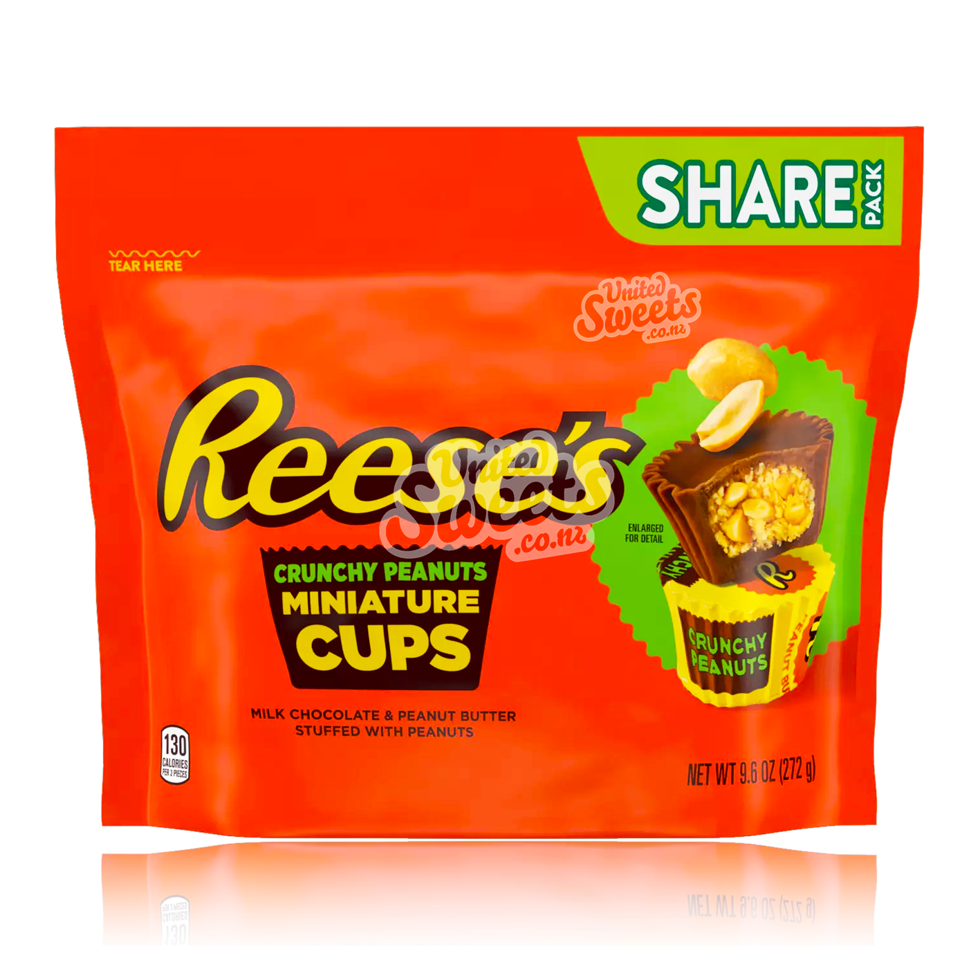 Mini Peanuts Reeses Miniature Cups with Crunchy Peanuts 272g – United Sweets