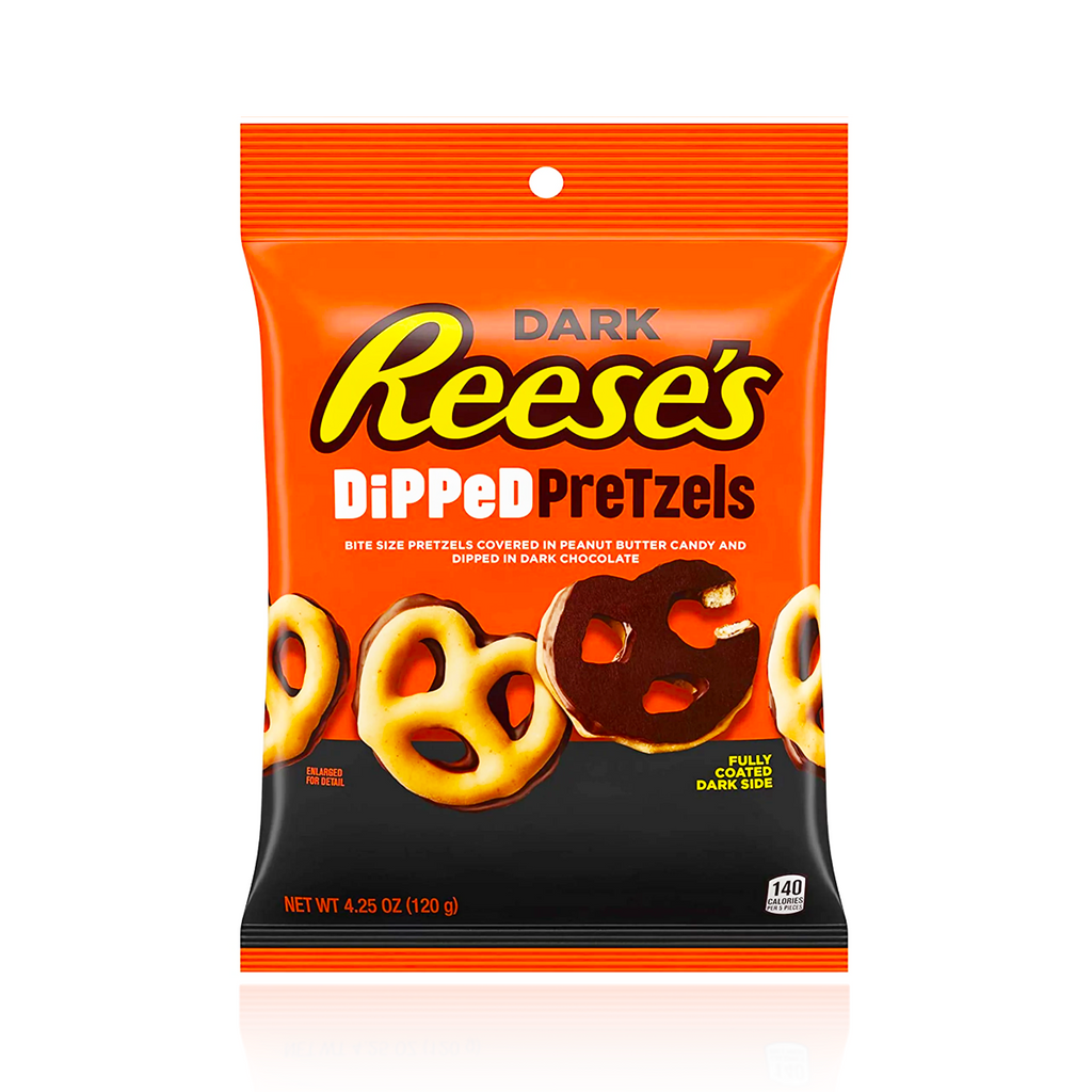 Reeses Dark Chocolate Dipped Pretzels 120g