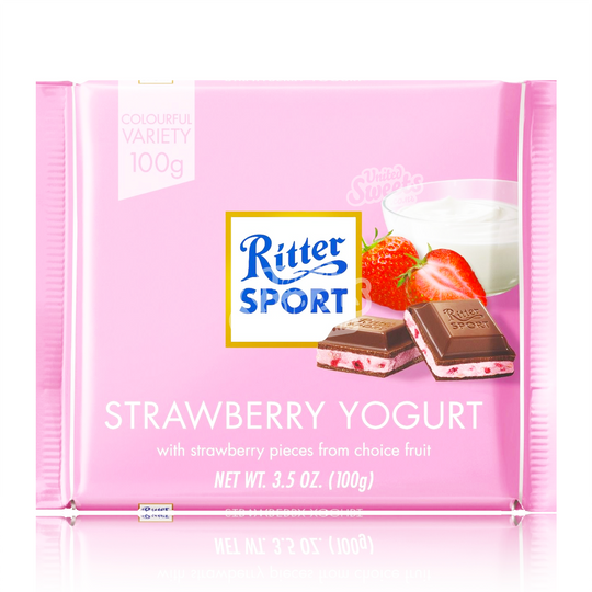 Ritter Sport Strawberry Yoghurt 100g (Made in Germany)