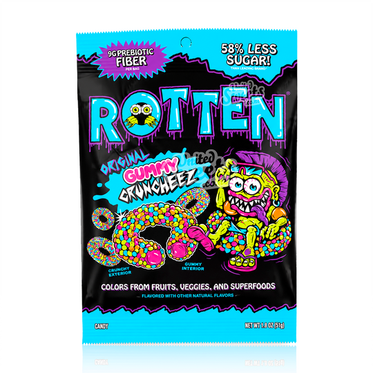Rotten Original Gummy Cruncheez 51g- Low Sugar, Low Calorie