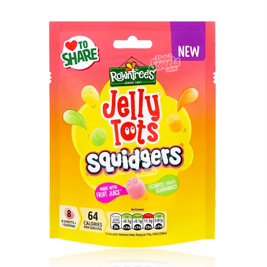 Rowntree's Jelly Tots Squidgers 120g (UK Made)
