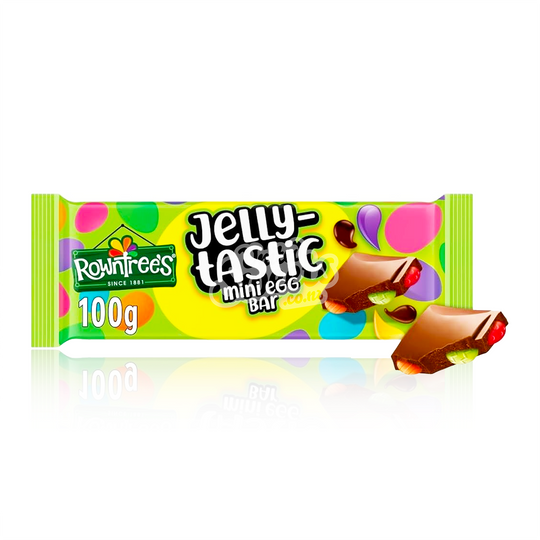 Rowntrees Jelly-Tastic Mini Egg Chocolate Bar 100g (UK MADE)