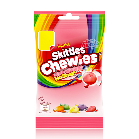 Skittles Chewies (No Shell) 125g (UK Made) BEST BEFORE: 07/2025