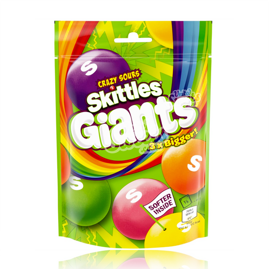 Skittles Giants Crazy Sours 132g (UK Made)