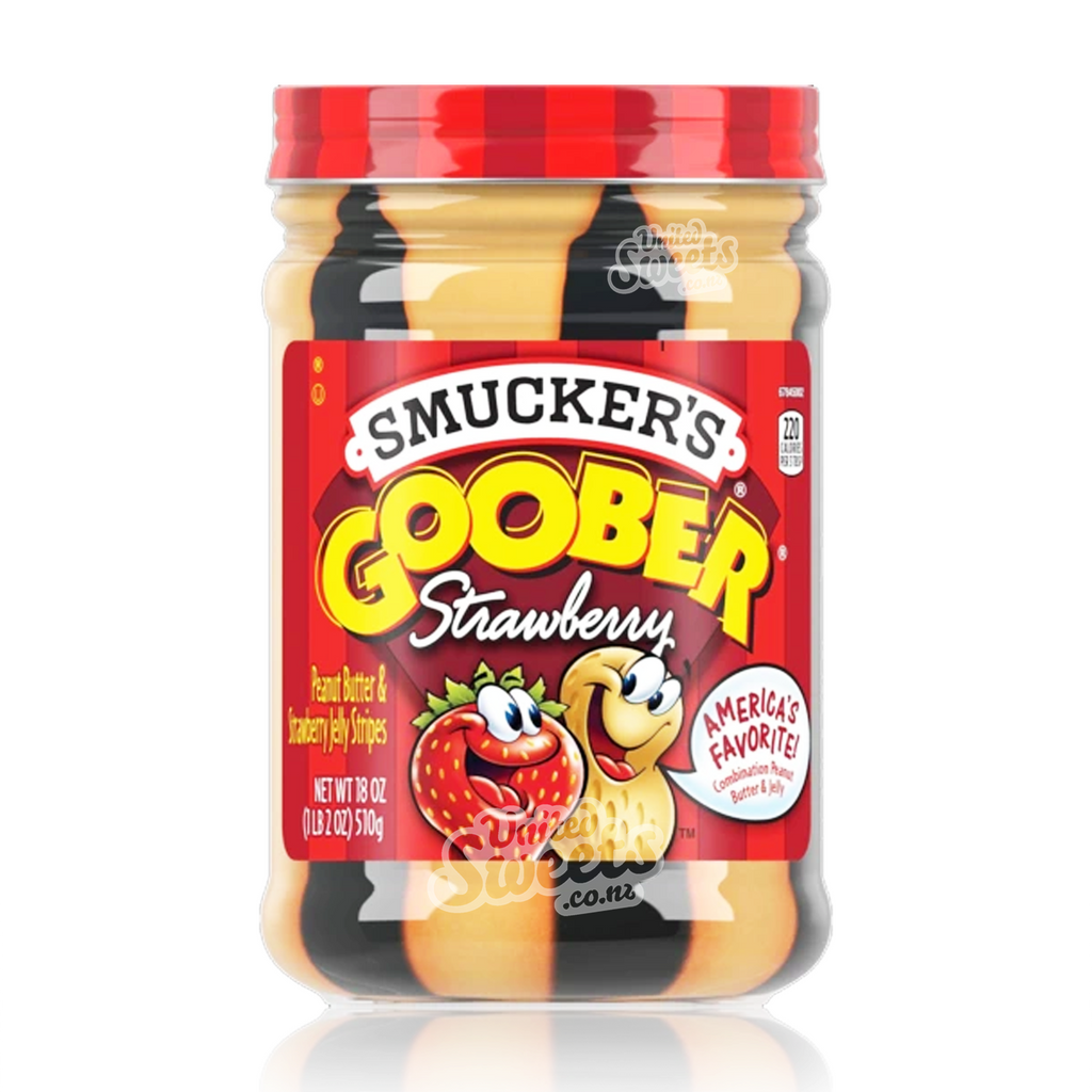 Smuckers Goober Peanut Butter And Strawberry Spread 510g