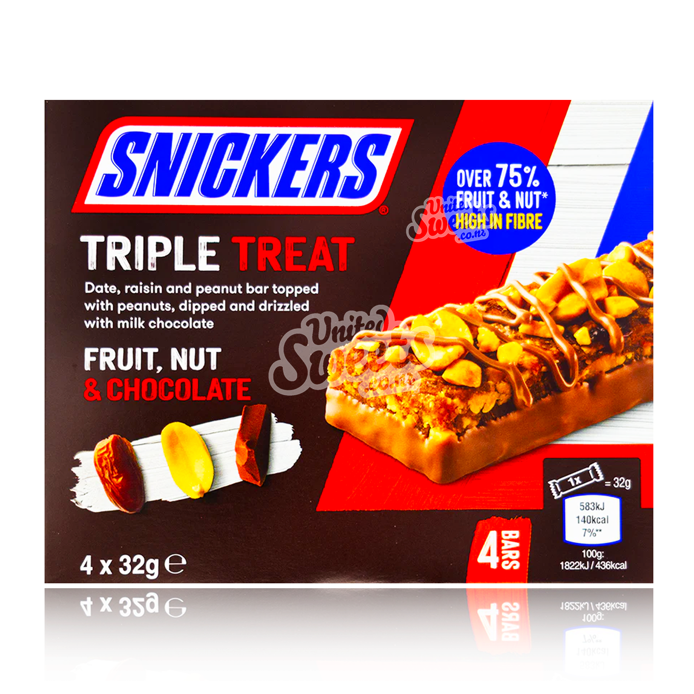 Snickers Fruit & Nut 4 Pack (UK Made) – United Sweets