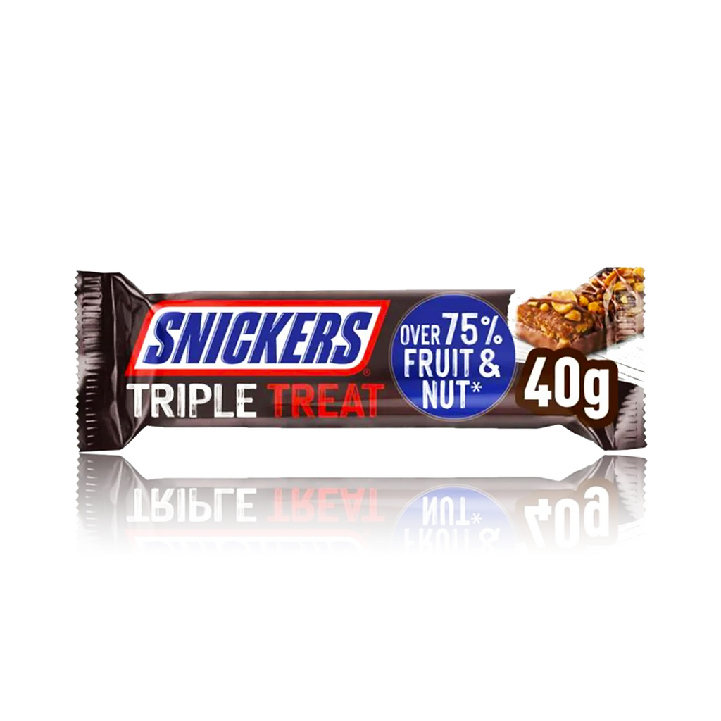 Snickers Mars Triple Treat Fruit Nut & Chocolate 40g Bar