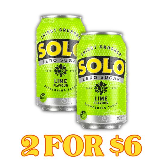 Solo Zero Sugar Lime 375ml (AU MADE)