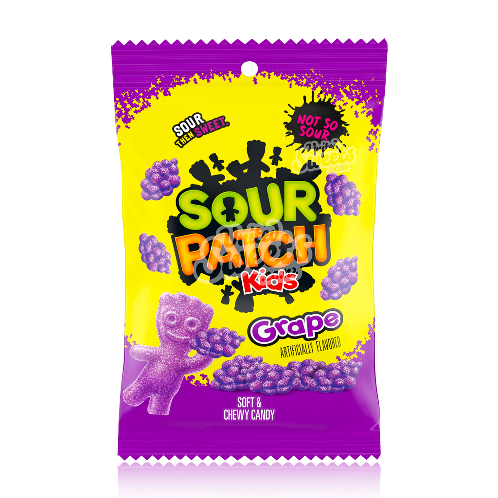 Sour Patch Kids Grape Peg Bag 102g (Made in Canada) BEST BEFORE: 02/05/2025
