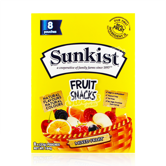 Sunkist Fruit Snack MIXED Fruit 184g