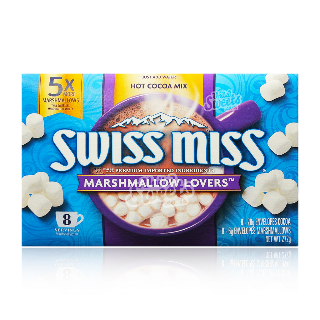 Swiss Miss MARSHMALLOW LOVERS CHOCOLATE 8 Pack Box 272g