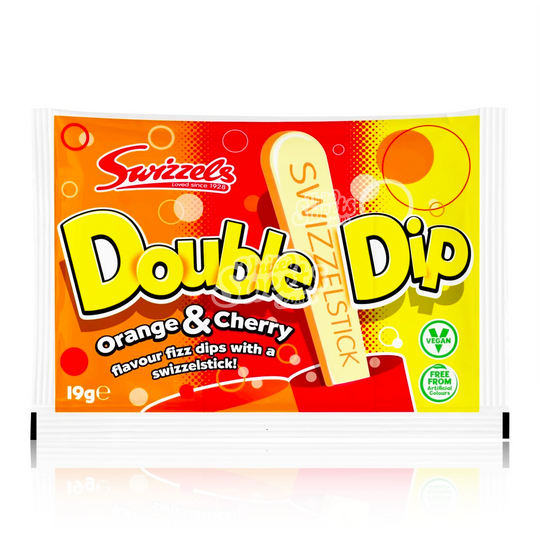 Swizzels Double Dip Orange & Cherry 19g (UK MADE)