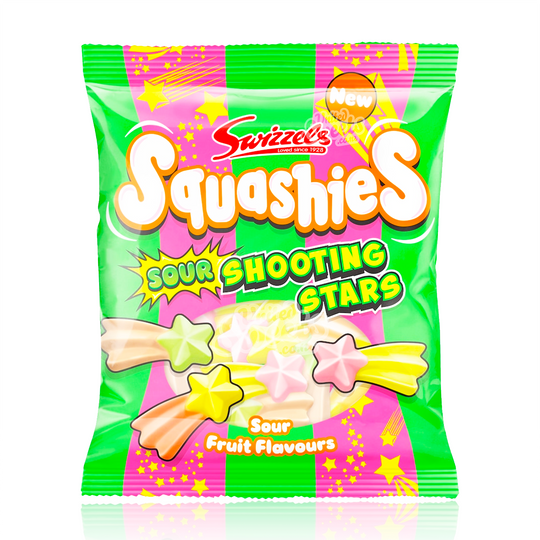 Swizzels Squashies SOUR Shooting Stars 100g (UK Made)