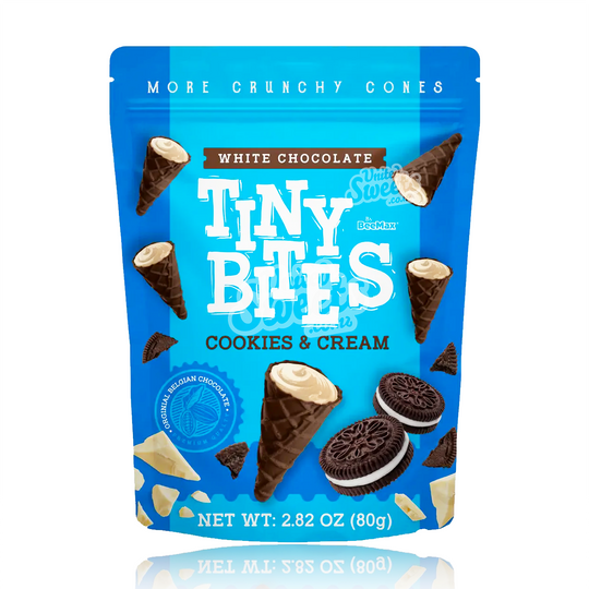 Tiny Bites Cookies & Cream Waffle Cones Peg Bag 80g