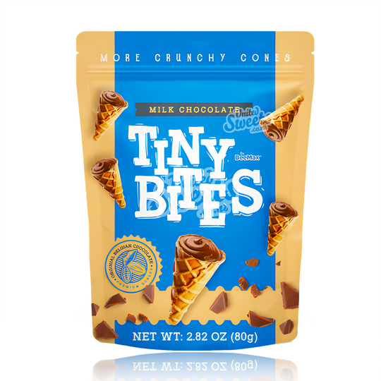 Tiny Bites Milk Chocolate Waffle Cones Peg Bag 80g