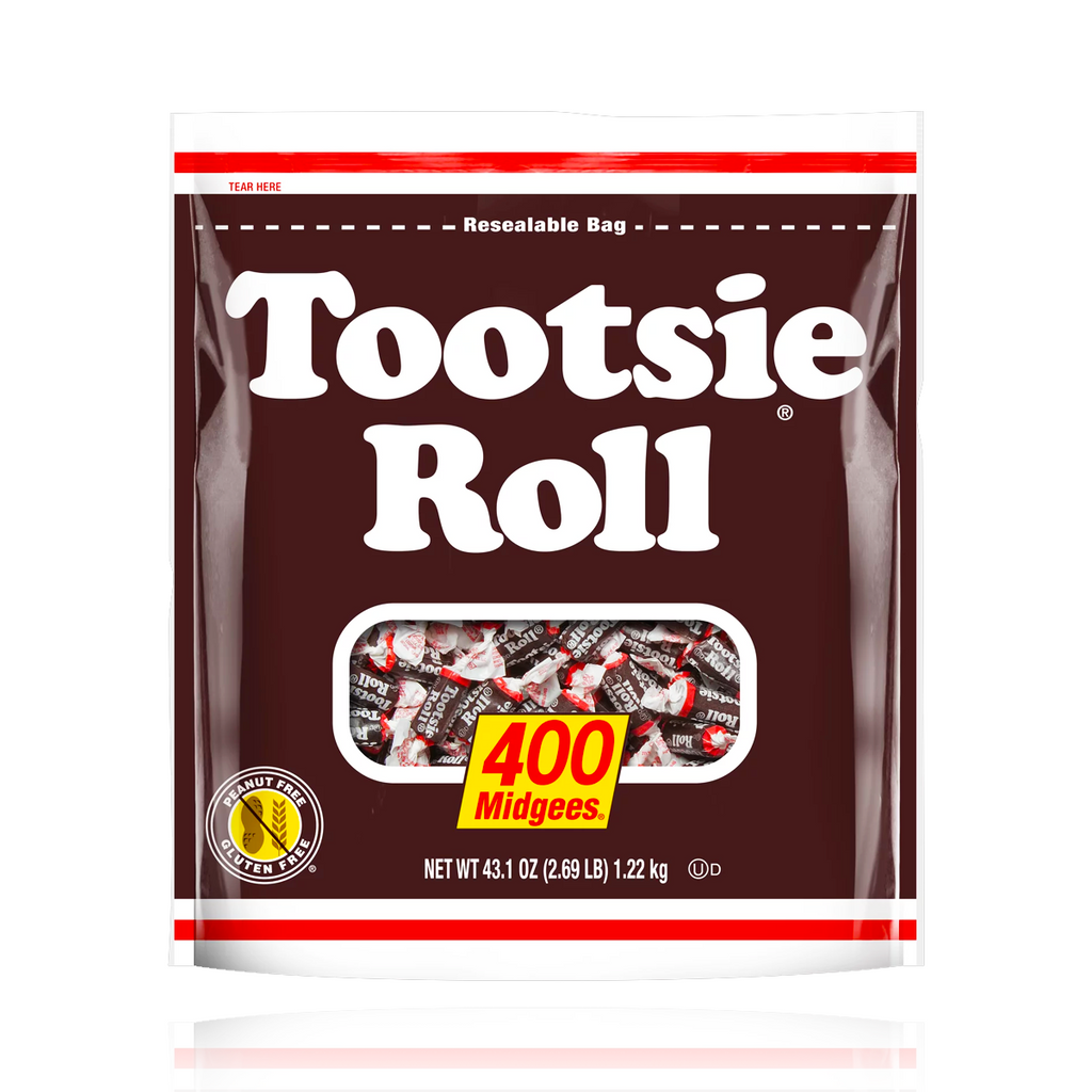 Tootsie Roll Midgees 400 Pieces 1.22 kg Resealable Bag