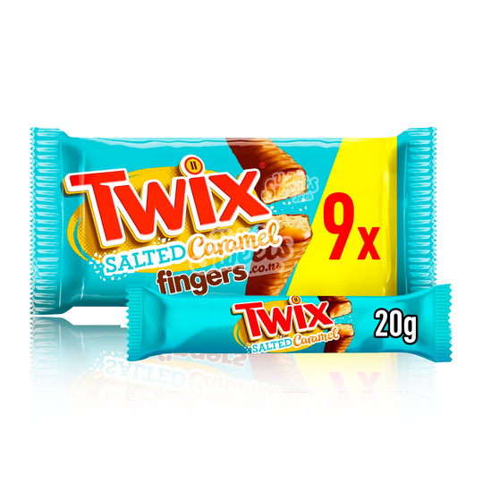 Twix Fingers Salted Caramel 9 Pack (UK MADE)