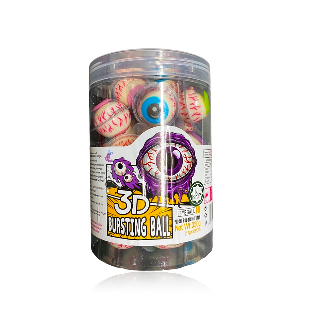 3D Bursting Eyeball Popcorn Fudge 30 piece 330g