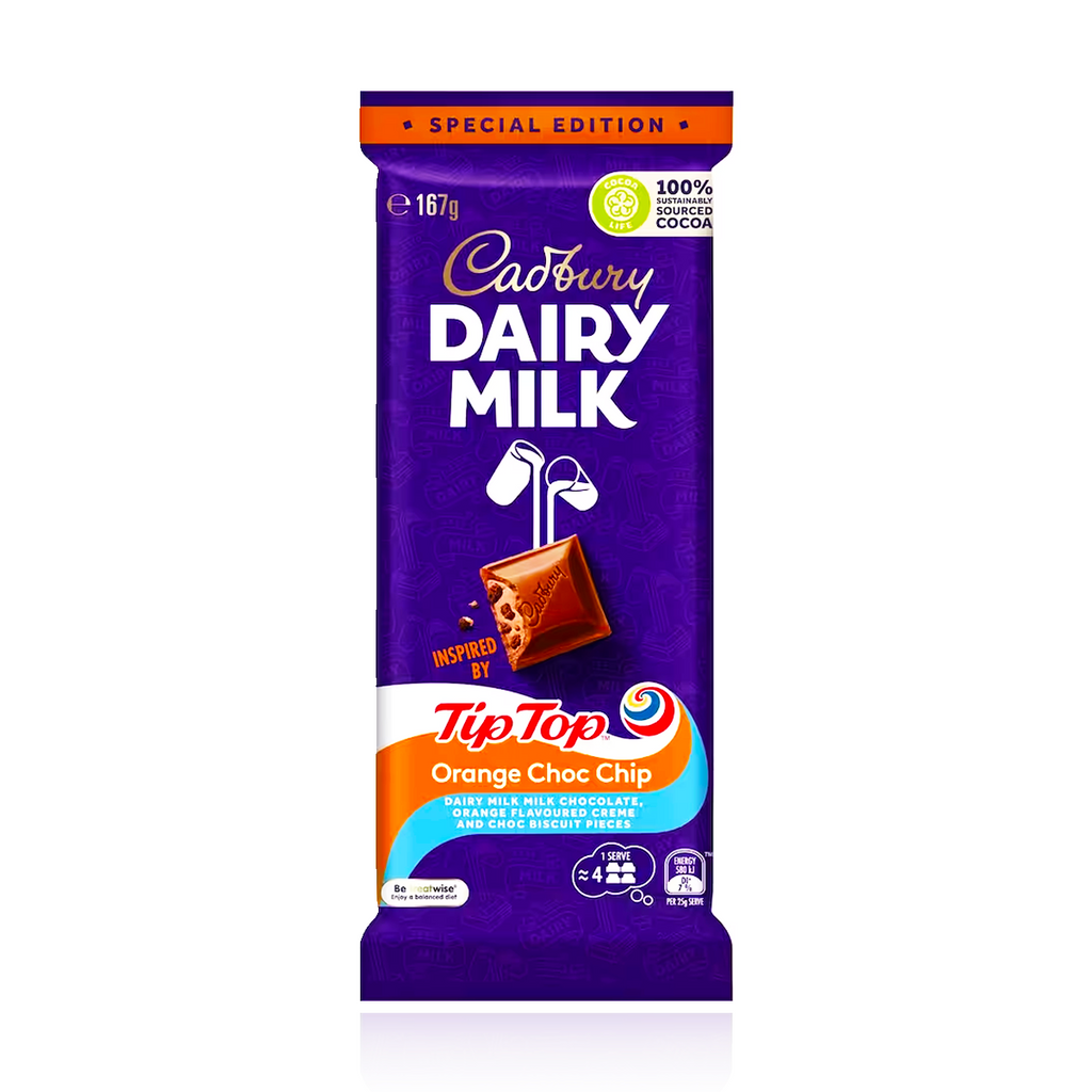 Cadbury Special Edition Orange Choc Chip 167g